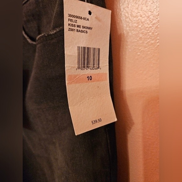 Jessica Simpson girls kiss me skinny dark jeans black size 10 * - Picture 3 of 4